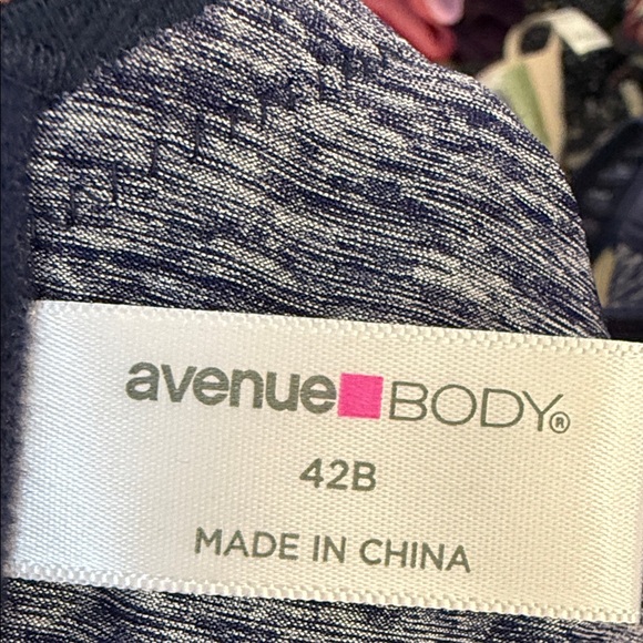 Avenue Navy Heathered Underwire Perfect Balconette Bra 42B NWT - Picture 5 of 6